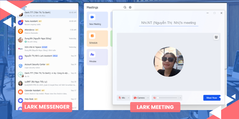 Lark Messenger và Lark Meeting