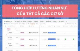 Triển khai thiết lập chấm công - tính lương tự động cho phòng tập thể hình nhiều cơ sở trên Lark (Larksuite)