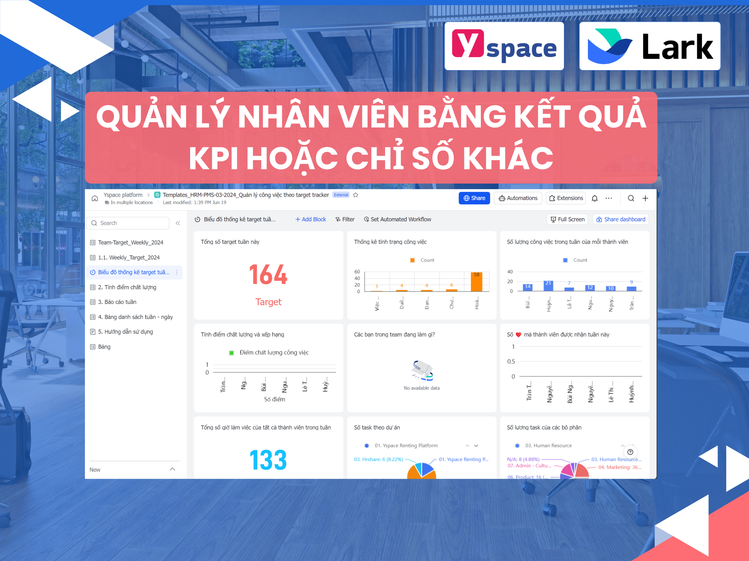 quản lý kết quả nhân viên trên Larksuite