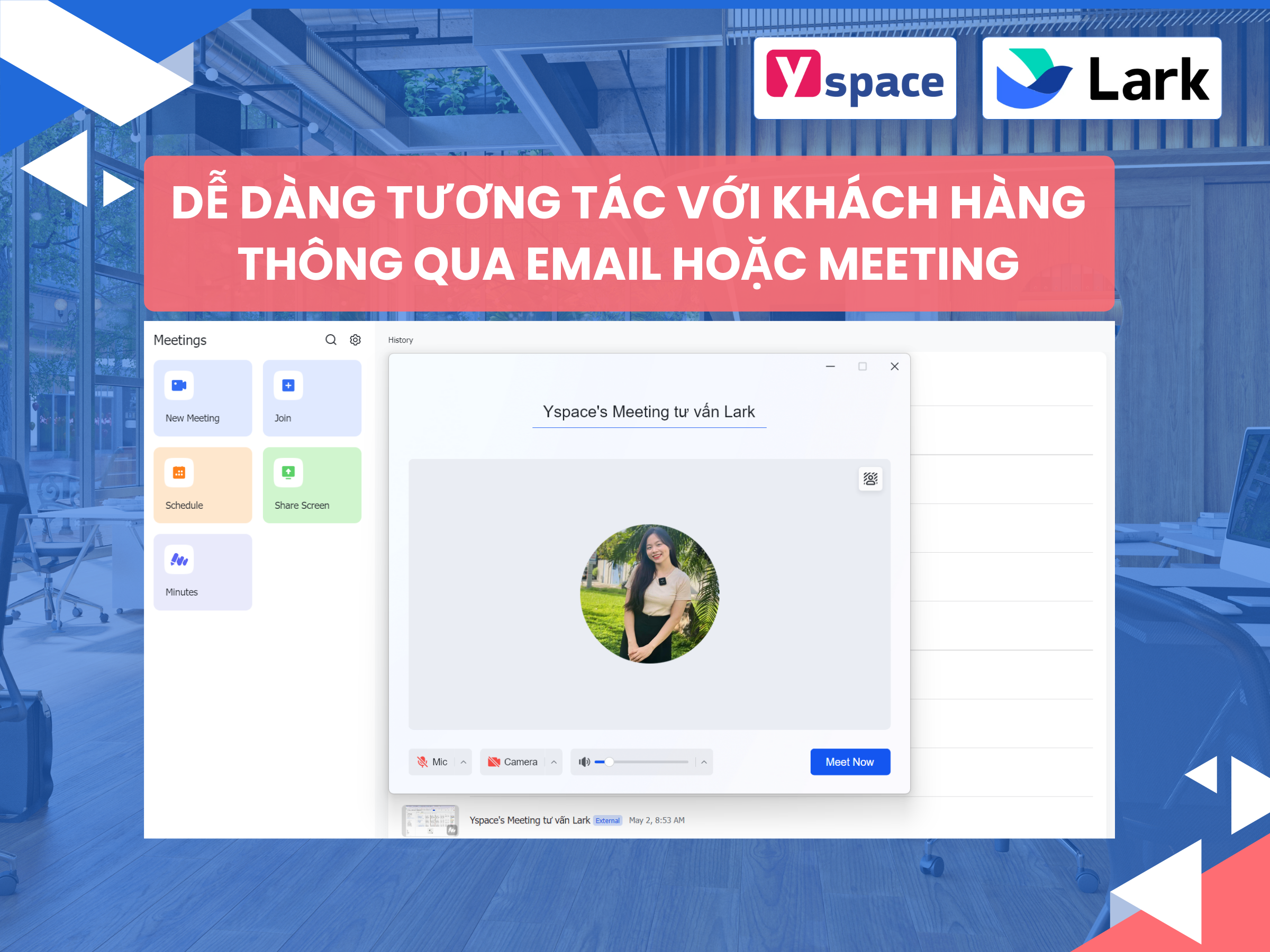 Tương tác khách hàng thuận tiện qua Lark