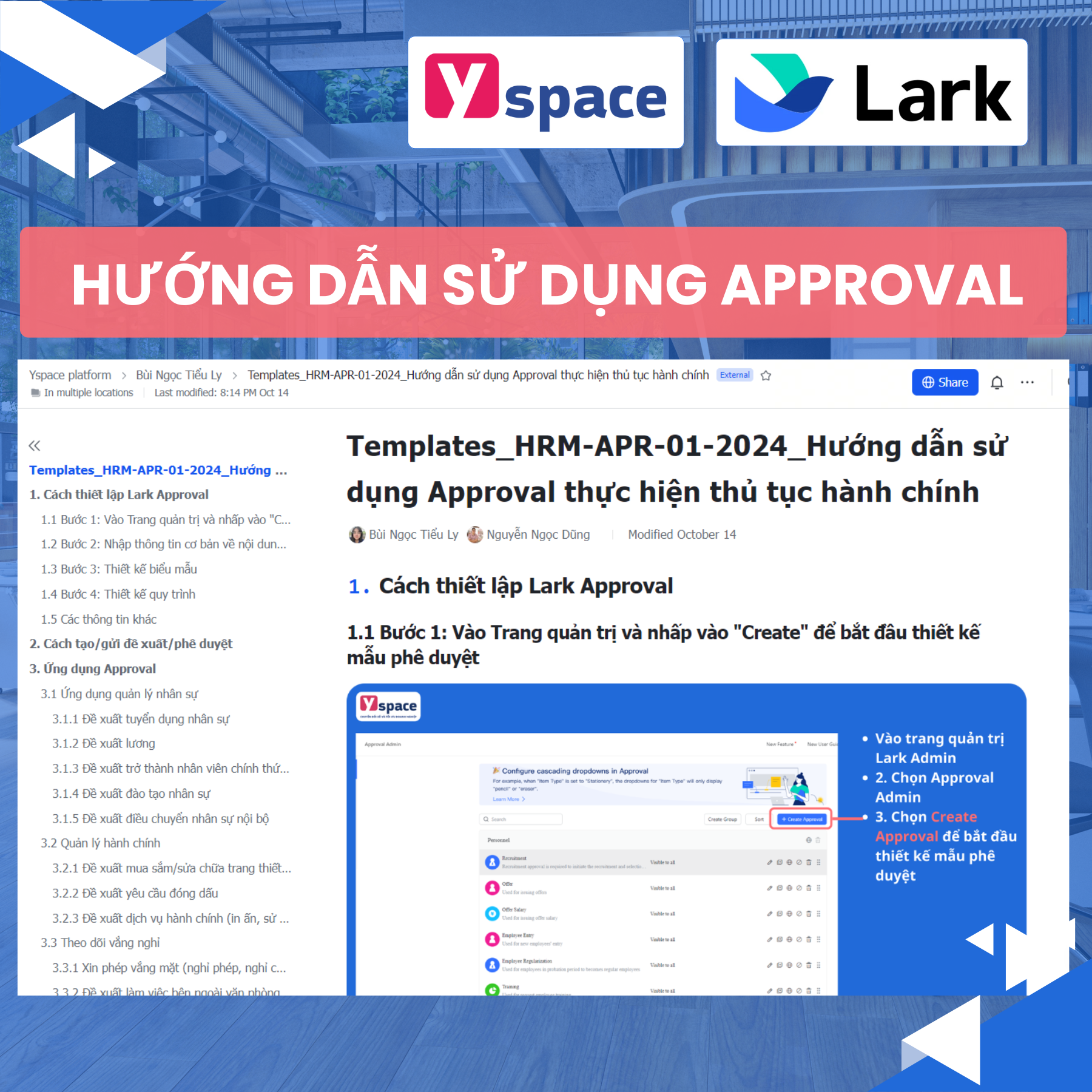 Hướng dẫn tải và thiết lập Lark Aprroval - Quản lý các thủ tục hành chính nhanh chóng