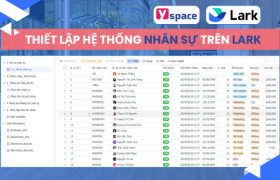 Cách thiết lập hệ thống nhân sự trên Larksuite (Lark)