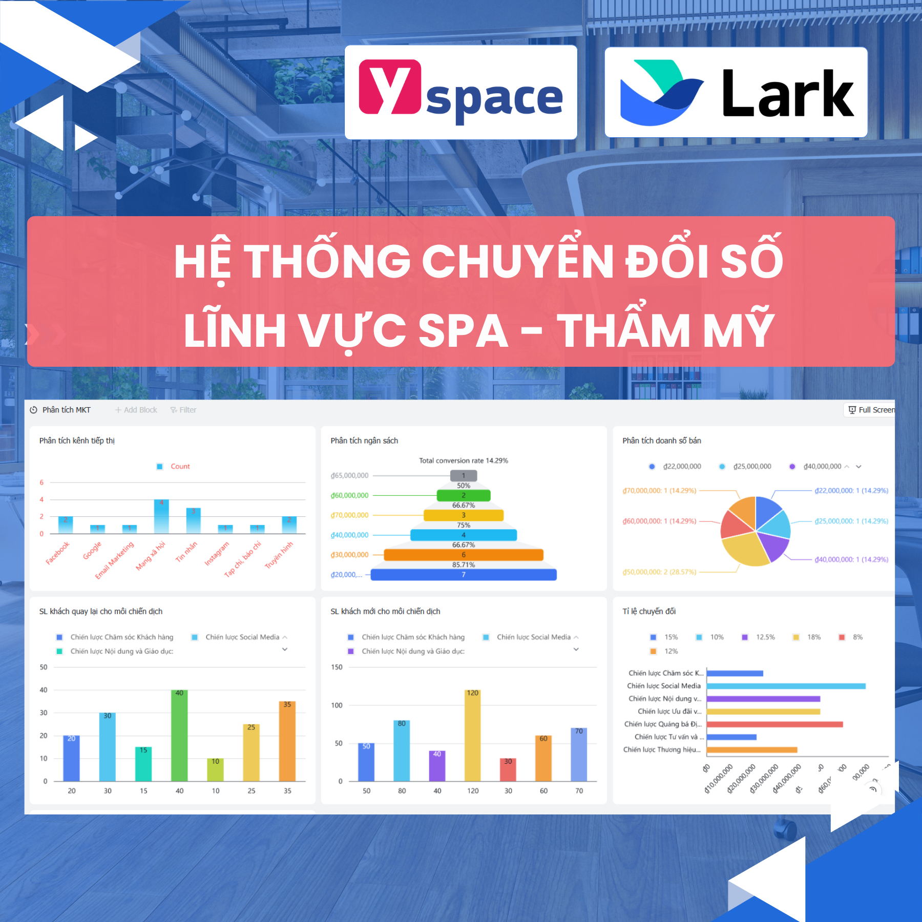 Hệ thống lĩnh vực spa-thẩm mỹ trên Lark (Larksuite)