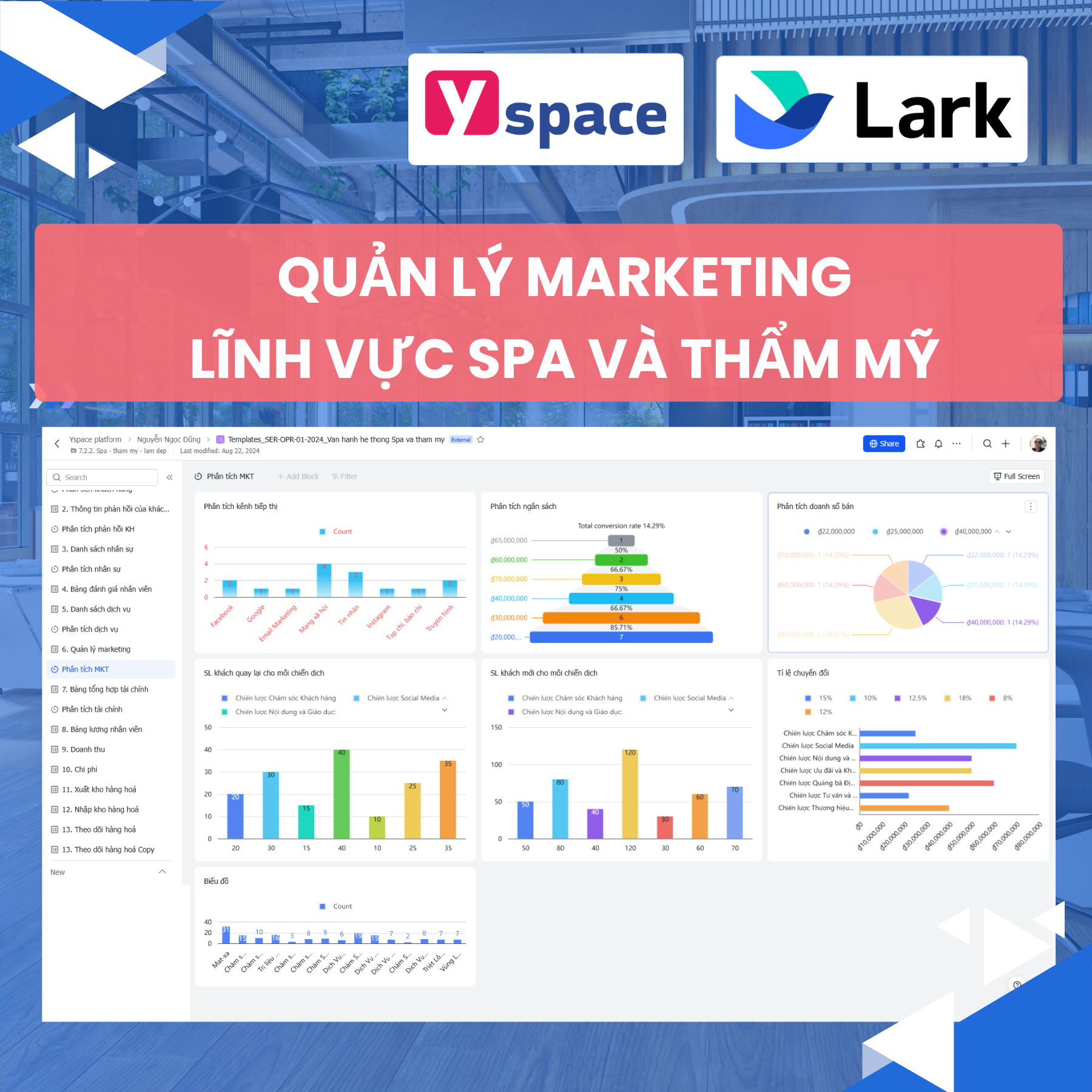 Tối Ưu Hoá Quản Lý và Chiến Lược Marketing Cho Doanh Nghiệp Thẩm Mỹ Với Lark(Larksuite)