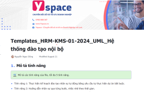 Mô tả hệ thống quản lý kiến thức kinh nghiệm - KMS trên Larksuite