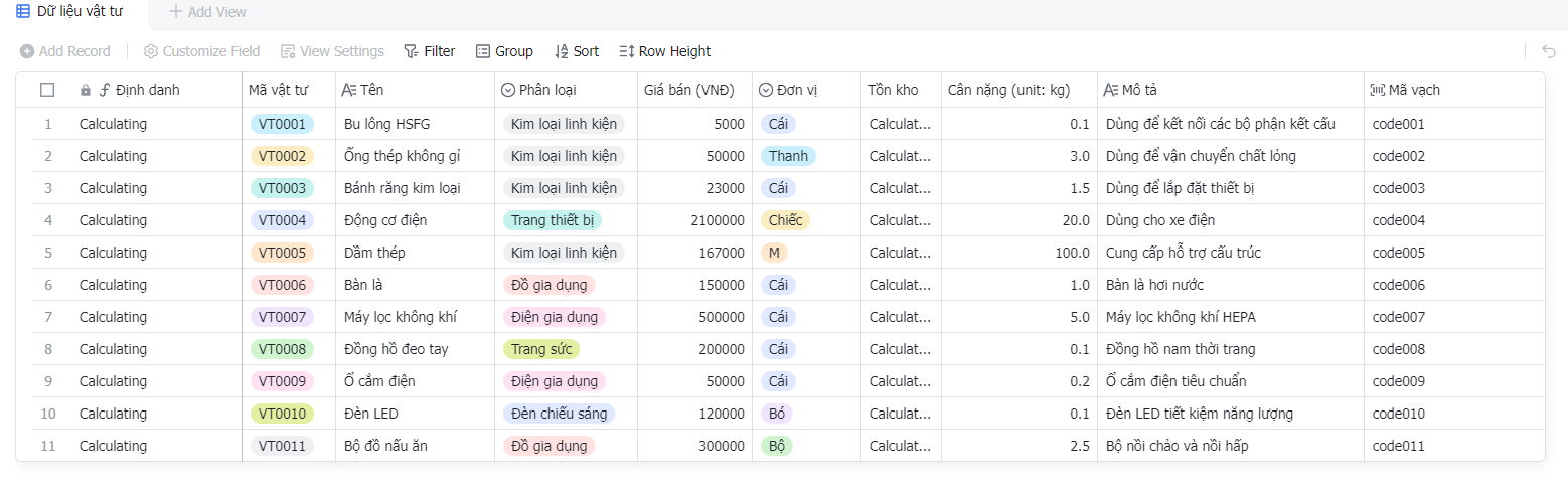 Cách khai thác dữ liệu bộ phận quản lý dự án - sản phẩm - dịch vụ trên Larksuite