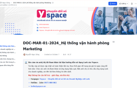 Hệ thống vận hành phòng Marketing trong doanh nghiệp với Larksuite (Lark)