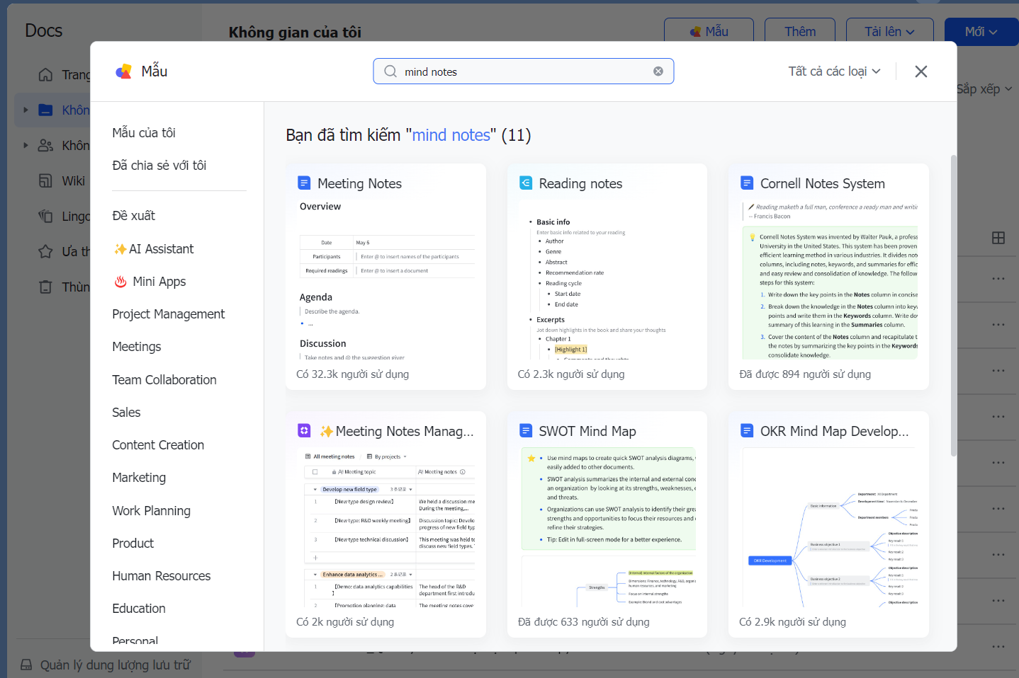 Hướng dẫn cách Brainstorm ý tưởng nhóm trên Lark Docs hiệu quả
